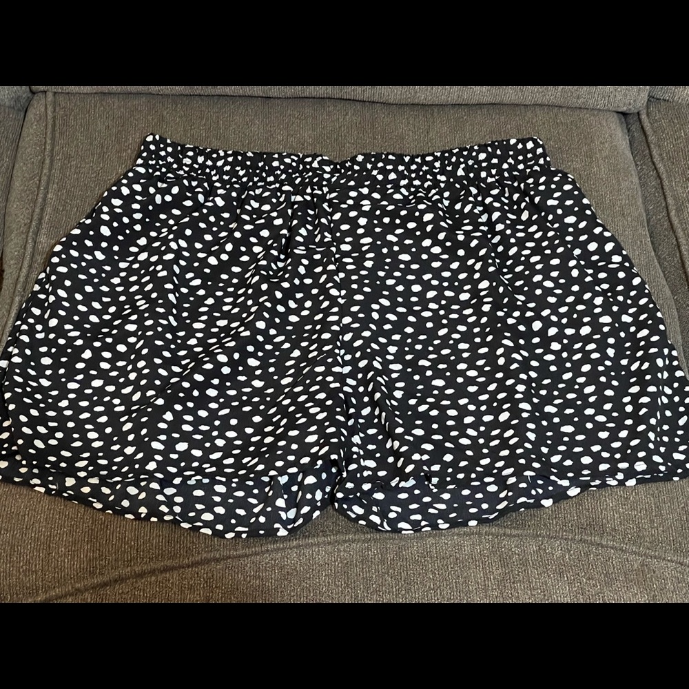 Black & White Polka Dot shorts